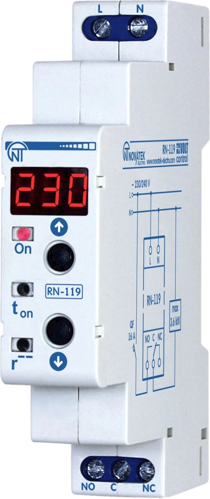Novatek-Electro Voltage Supervisory Transmitter 1-phase 230V