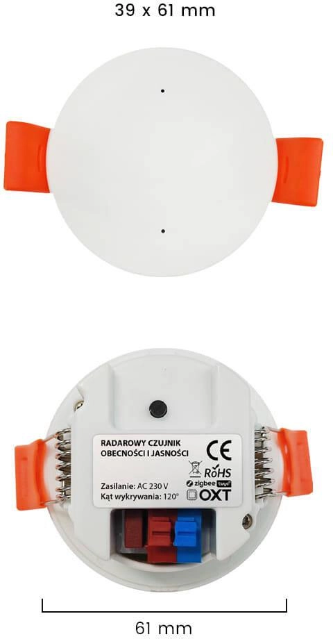 OXT Brightness Presence Radar Sensor 230V
