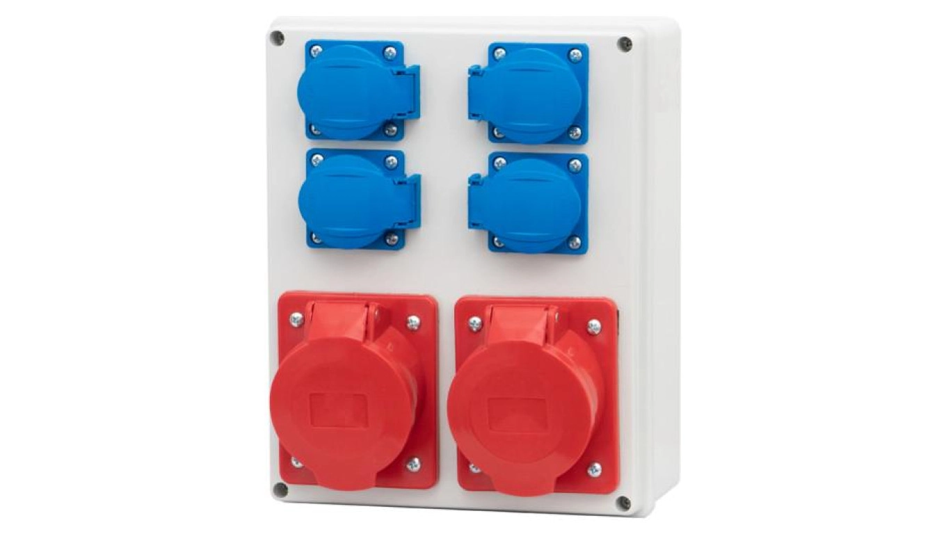 Construction switchgear R-240 16A/5P 32A/5P 4x230V
