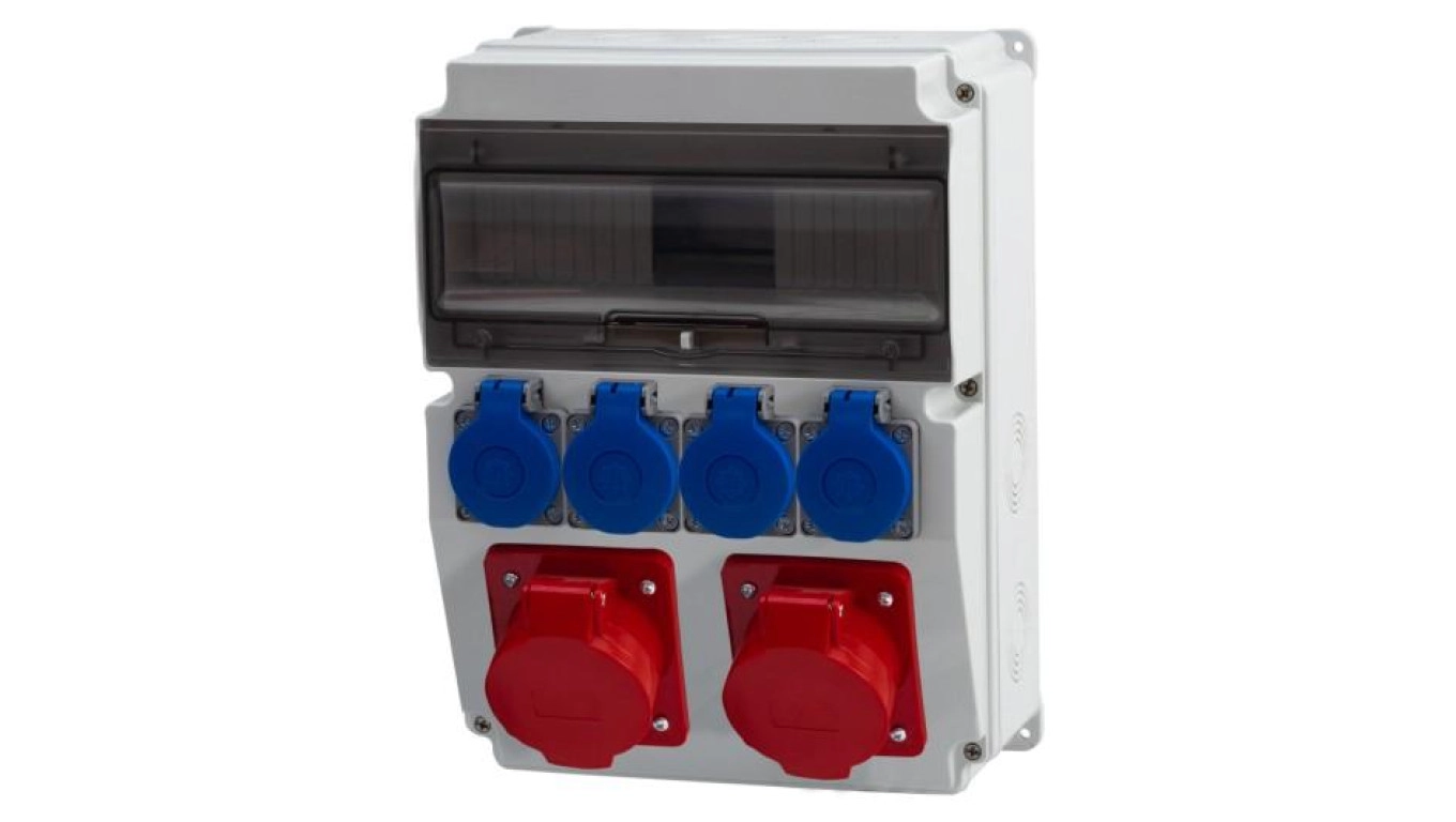 Construction switchgear CAJA 12M 16A/5P 32A/5P