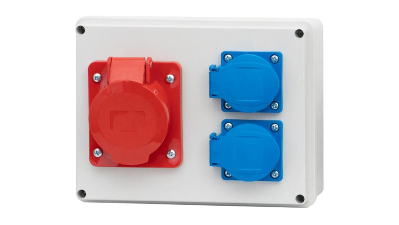 Construction switchgear R-190 16A/5P 2x230V F3