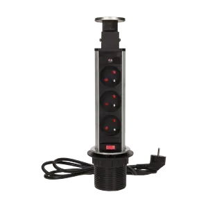 Orno Gniazdo meblowe fi6cm 3x250V AC