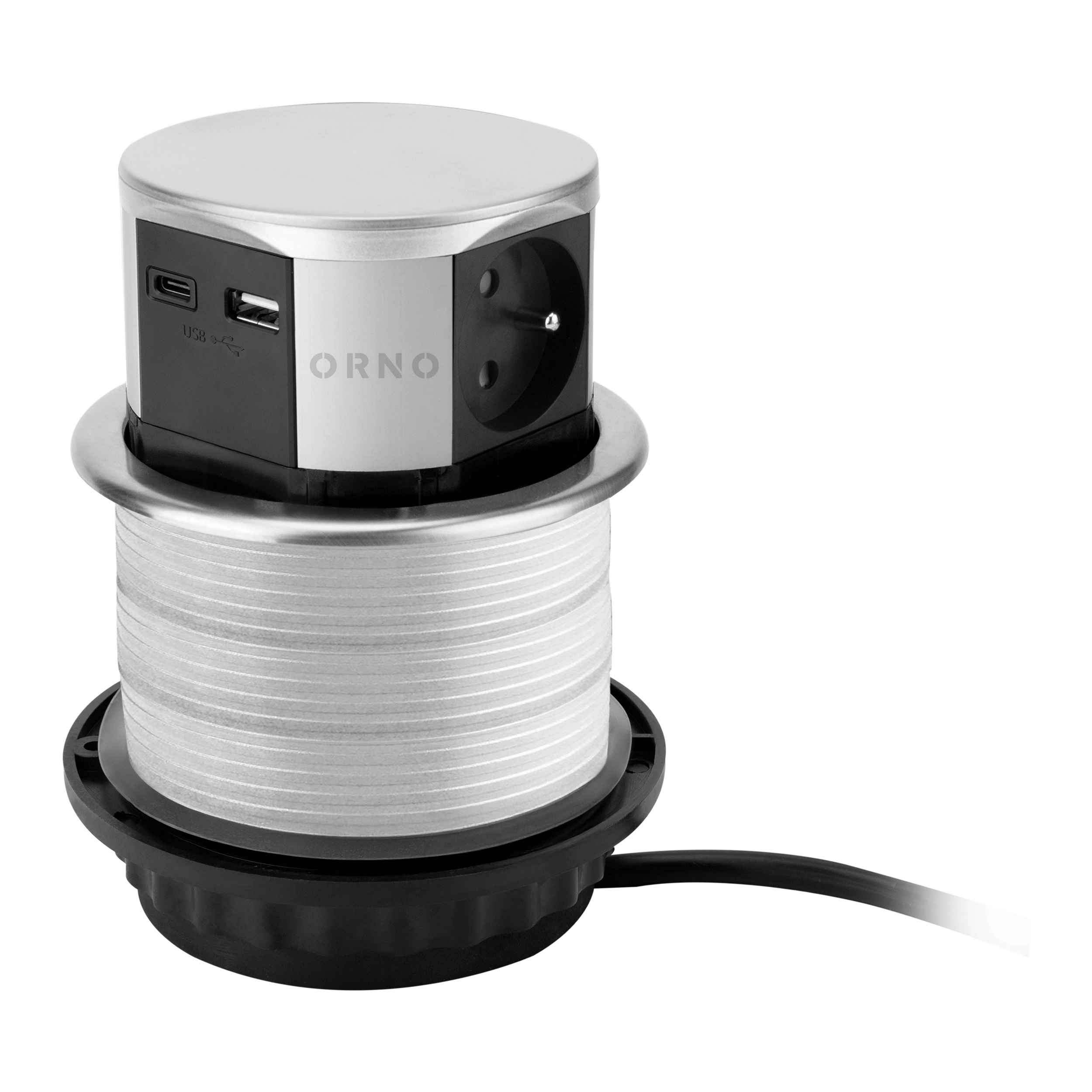 Orno Furniture socket Ø10cm  extendable from