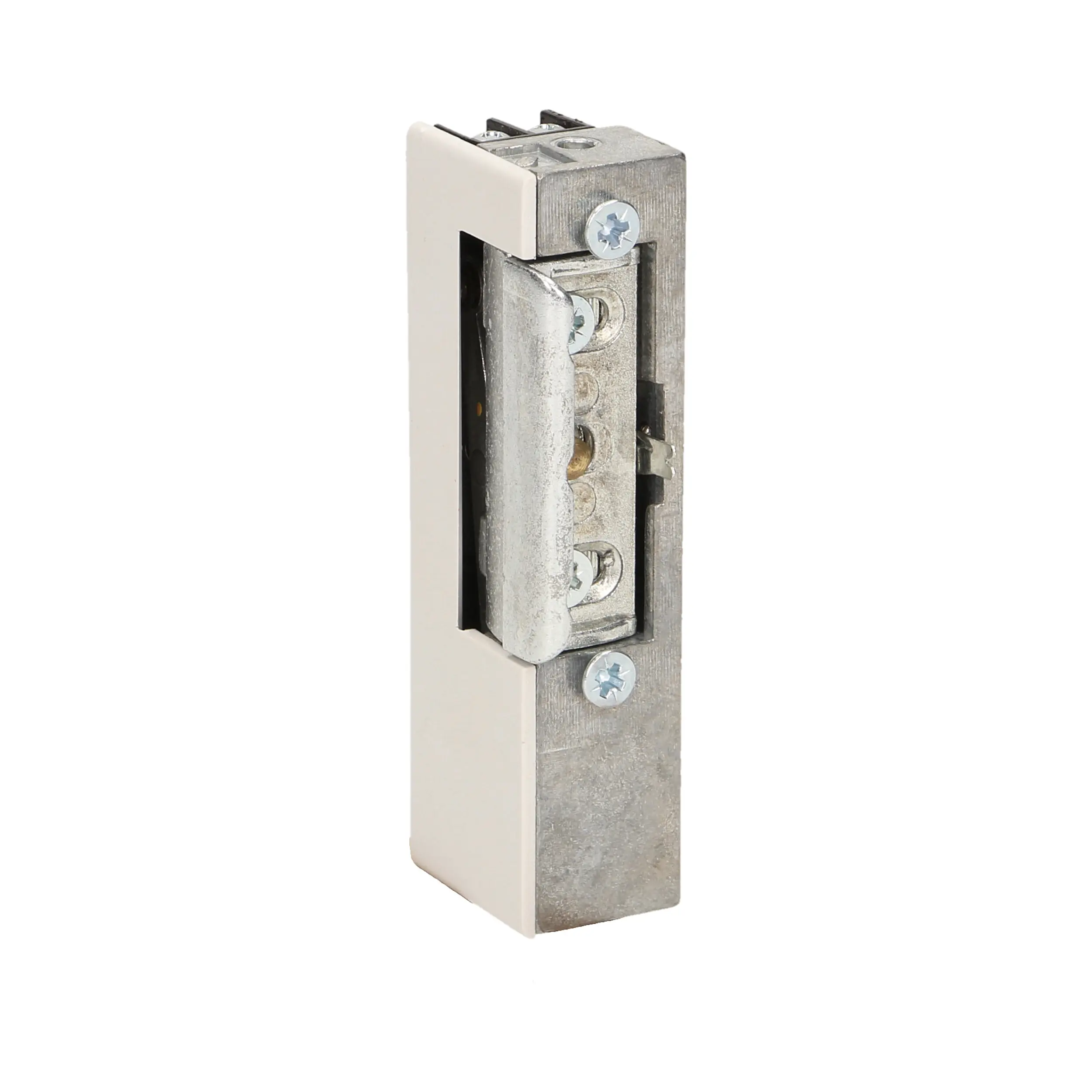 Universal electric strike with memory and