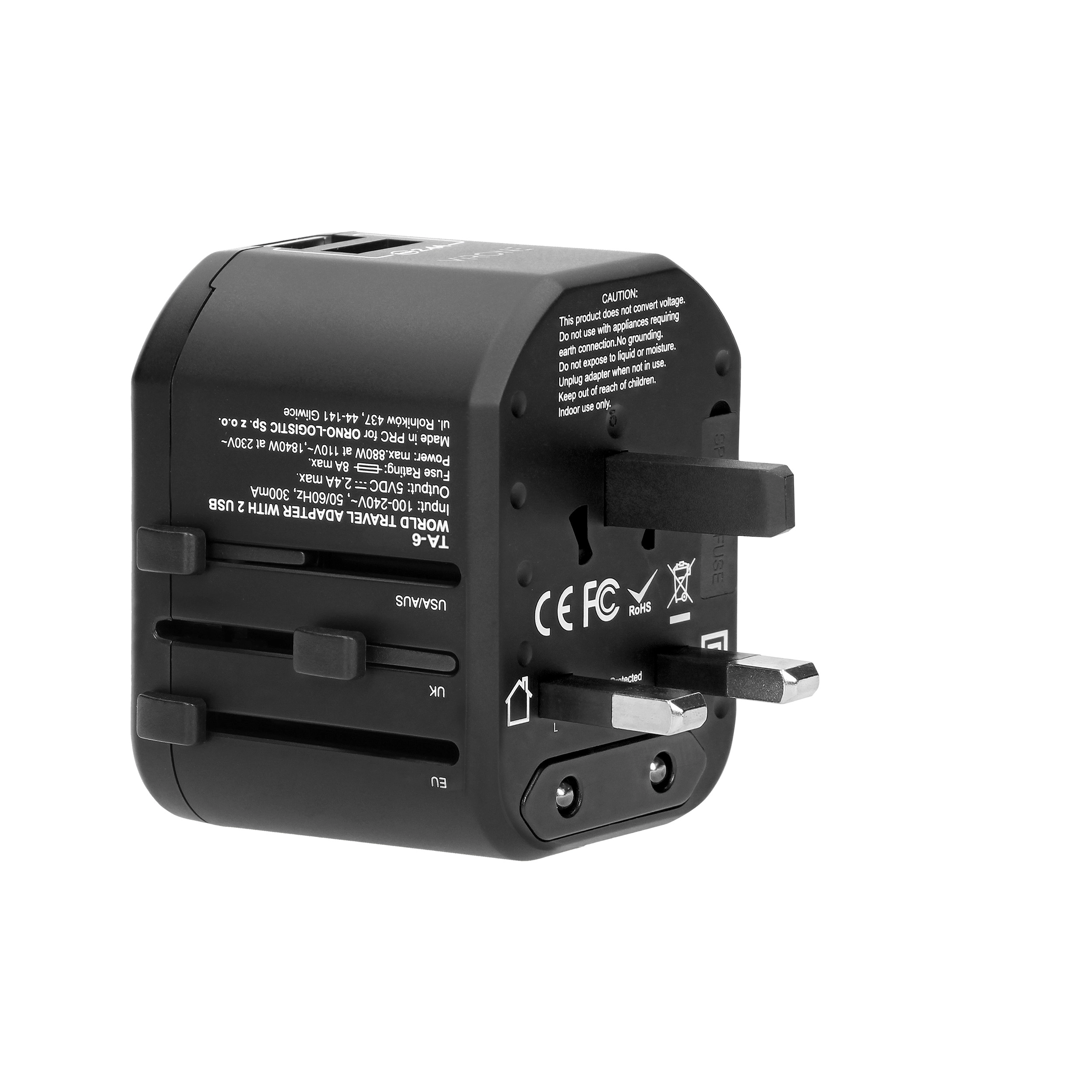 Orno Travel adapter for Go World