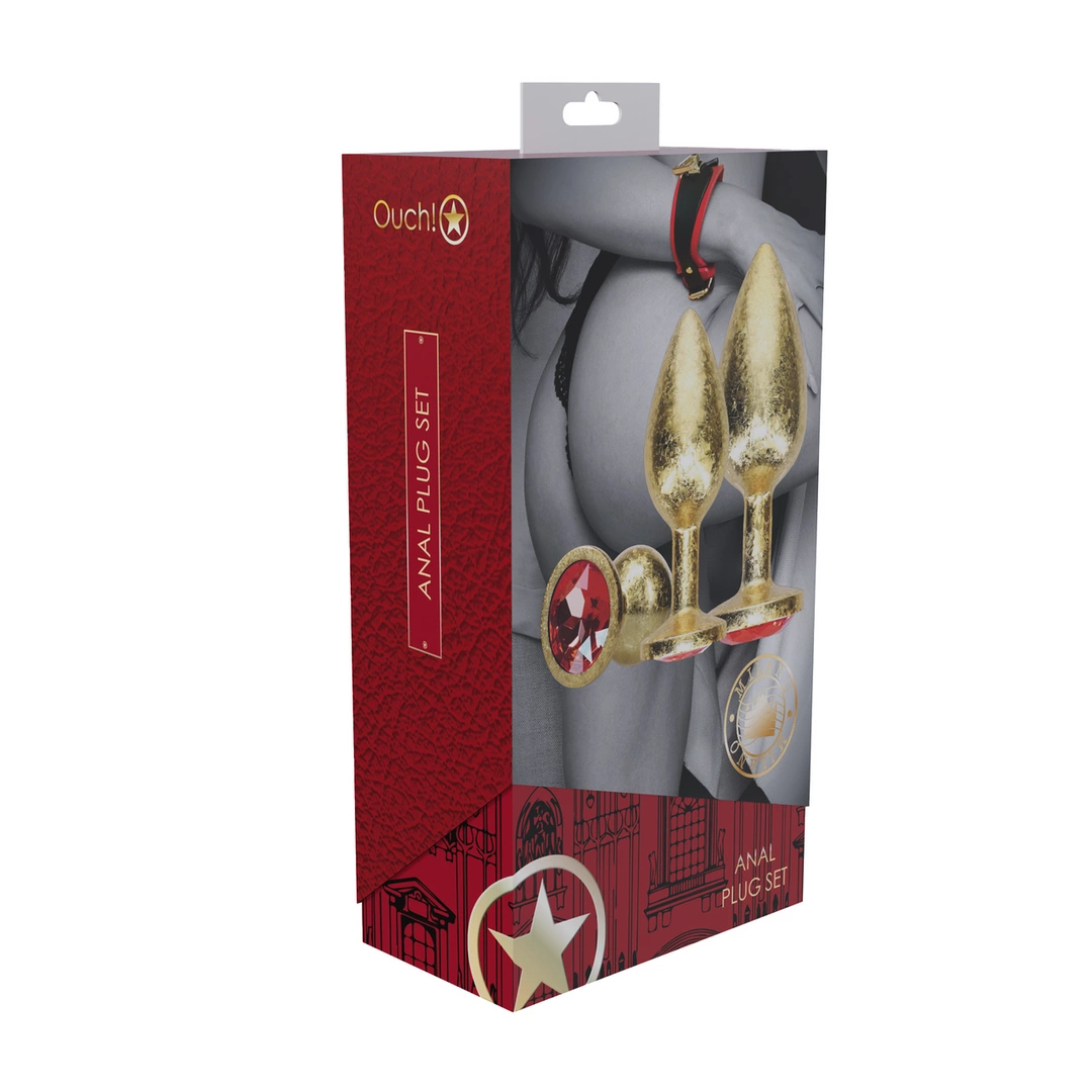 Milan Collection Metal Plug Set Gold