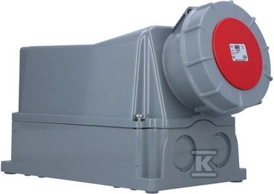 Steels socket 125A 5P 400V red