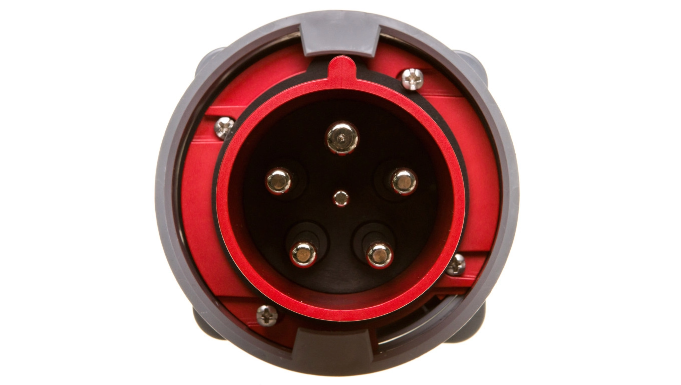 Board plug 63A 5P 400V red