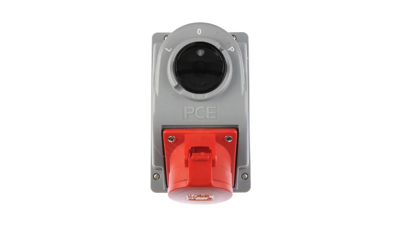 PCE Fixed socket with switch L-0-P