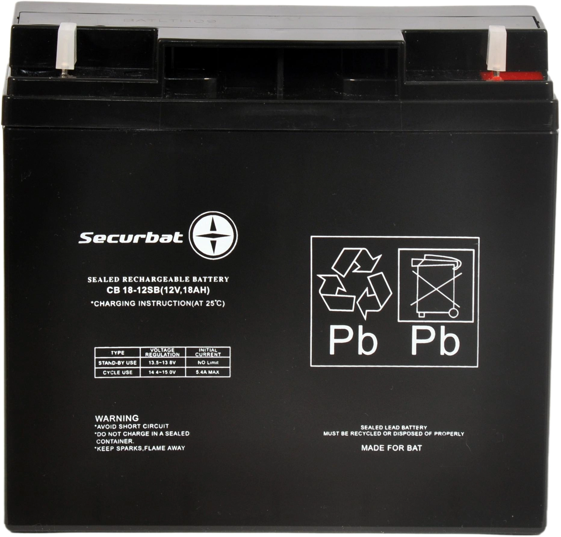 Akumulator AGM SECURBAT 12V 18Ah 5907707584978