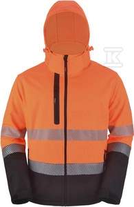 SOFTSHELL JACKET HI-VI (FLUO) ORANGE X