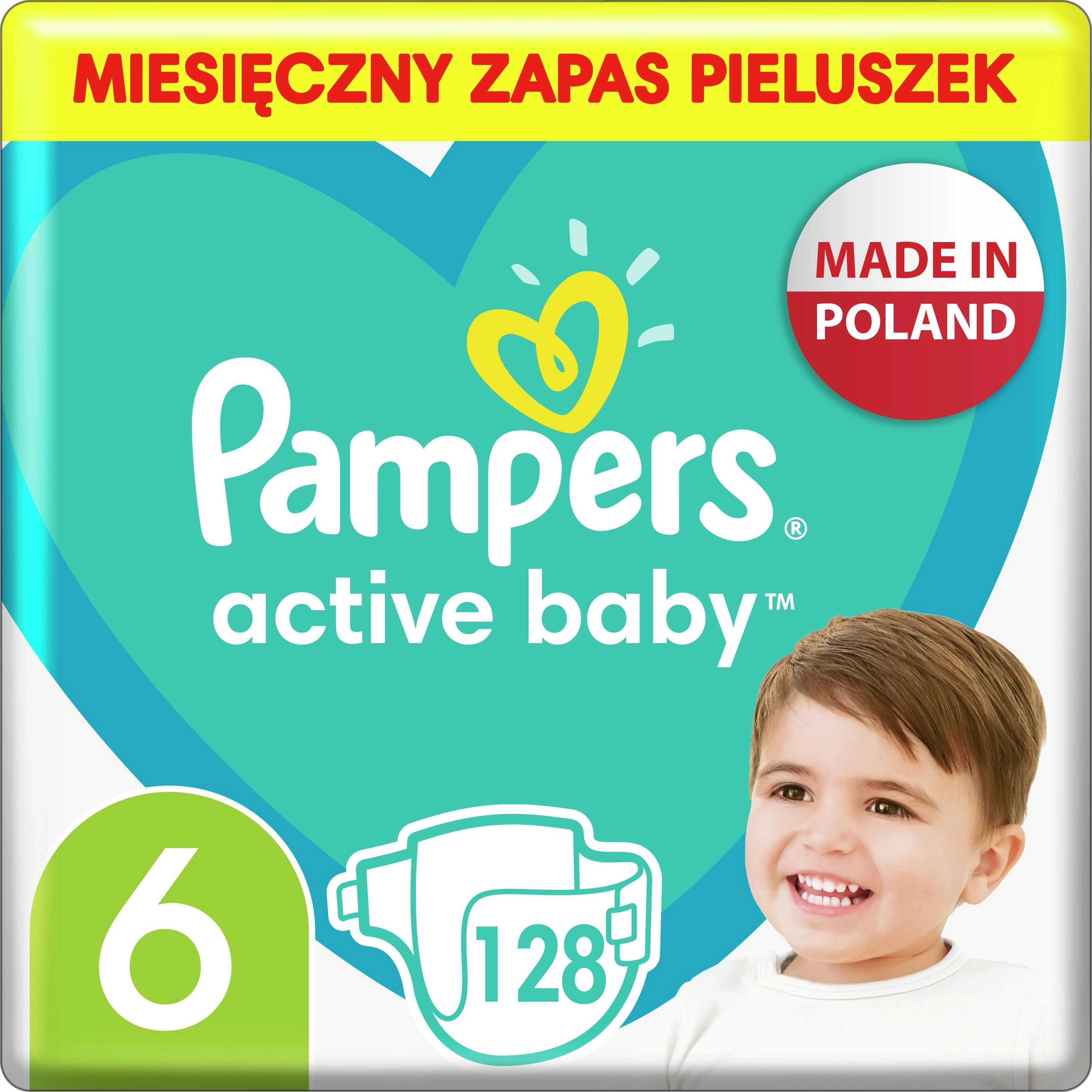 Active Baby Nappies  Size 6  128