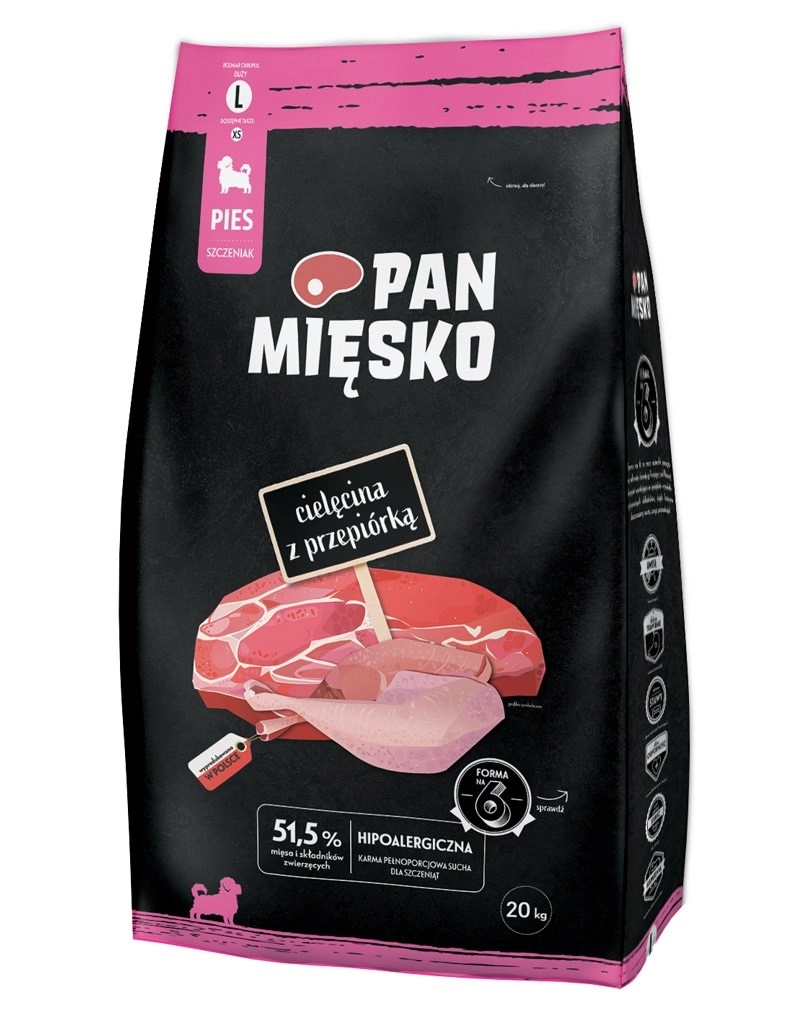 PAN MEAT Veal with quail (puppy)