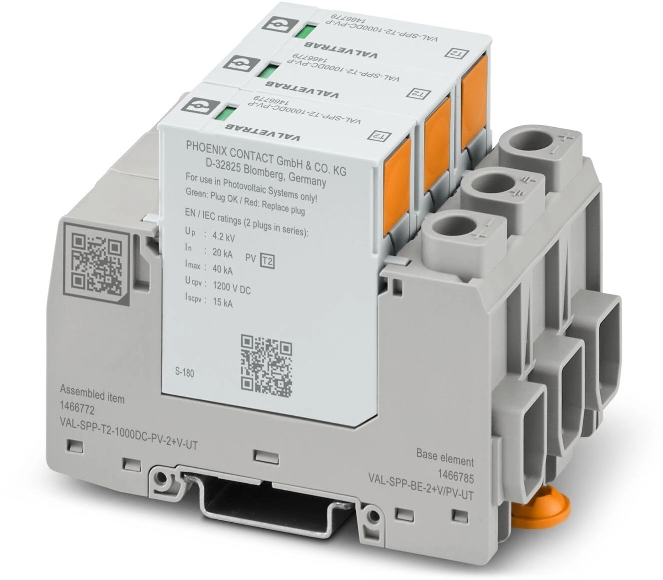 Surge arrester for photovoltaic systems T2