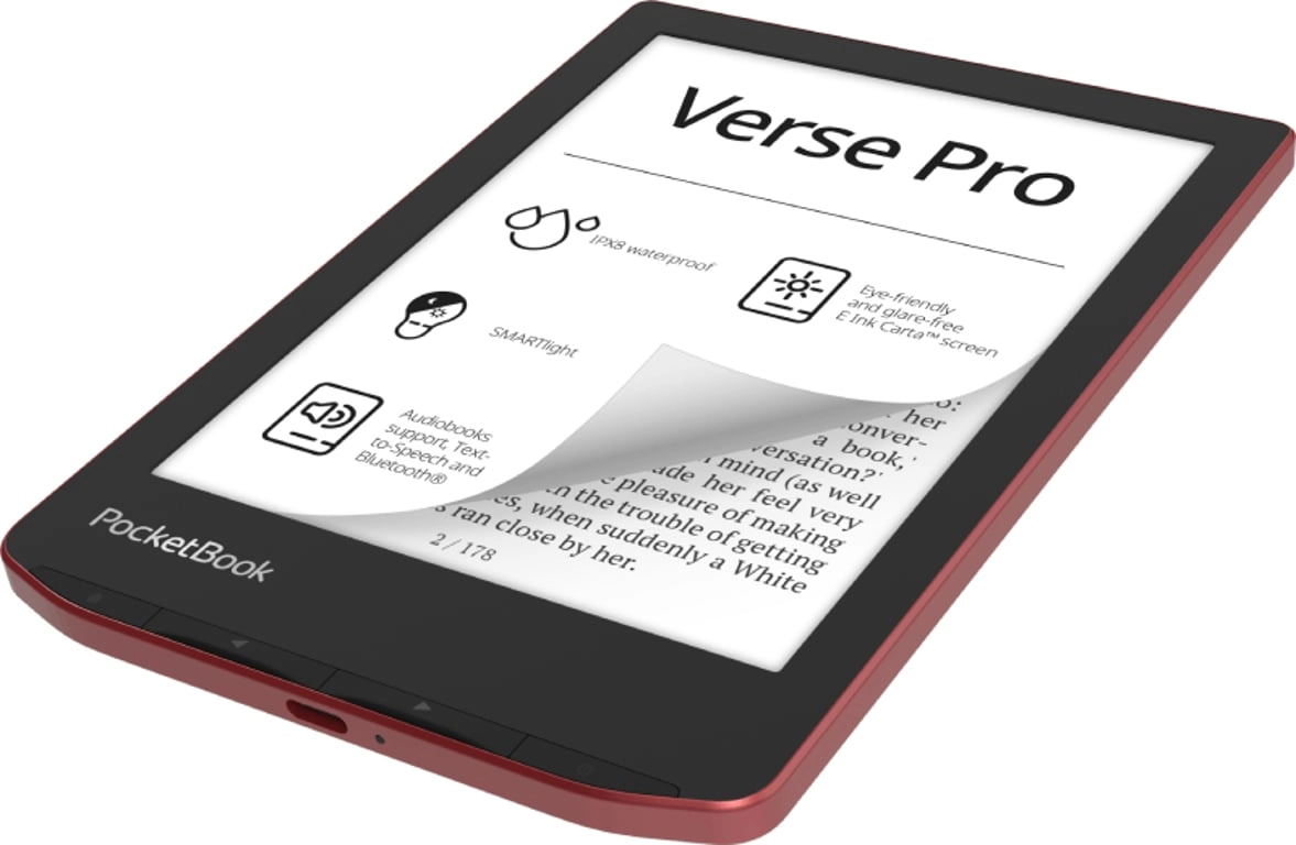 Czytnik PocketBook Verse Pro czerwony (PB634-3-WW)