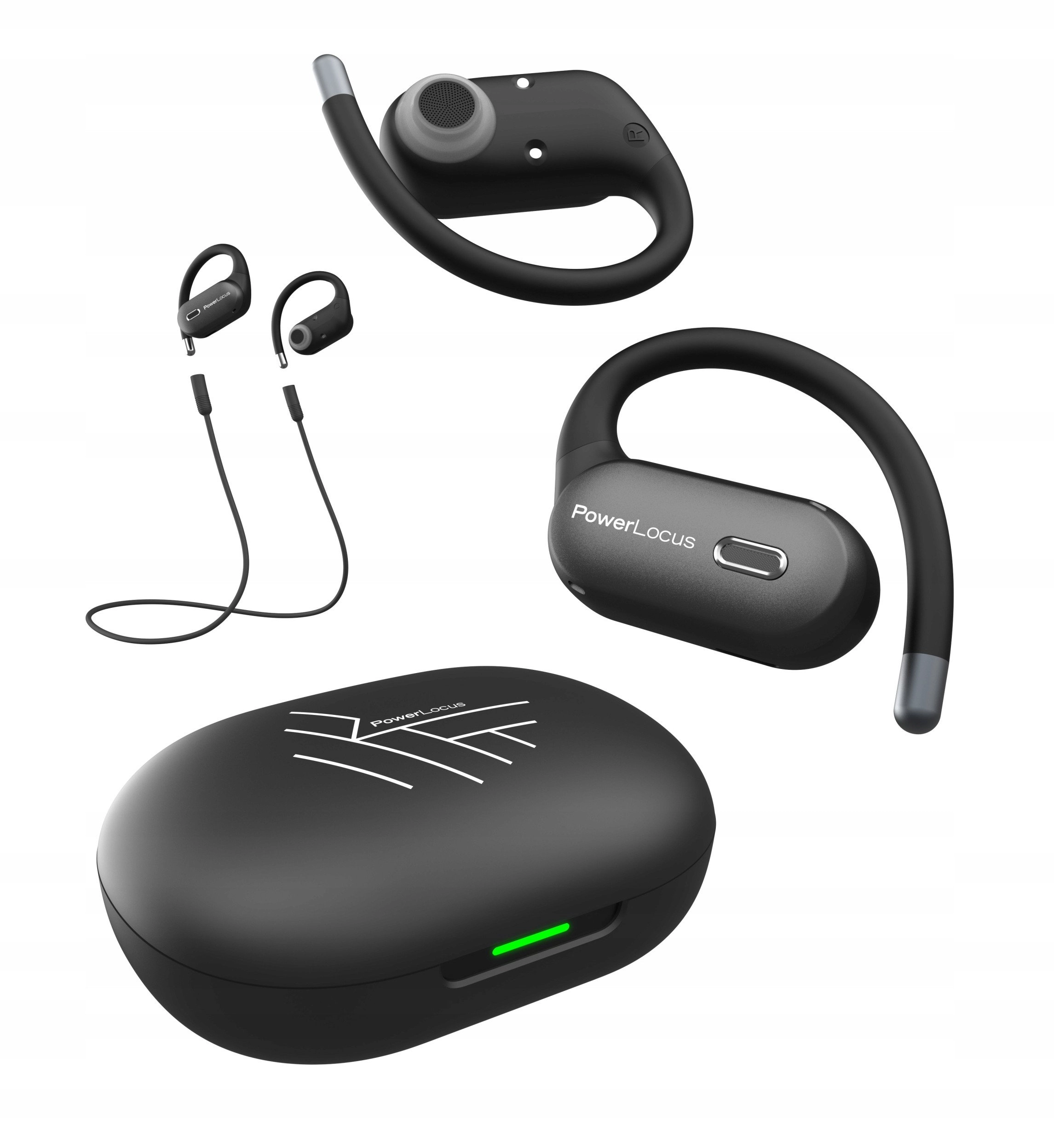PowerLocus Bluetooth austiņas Open Ear Move