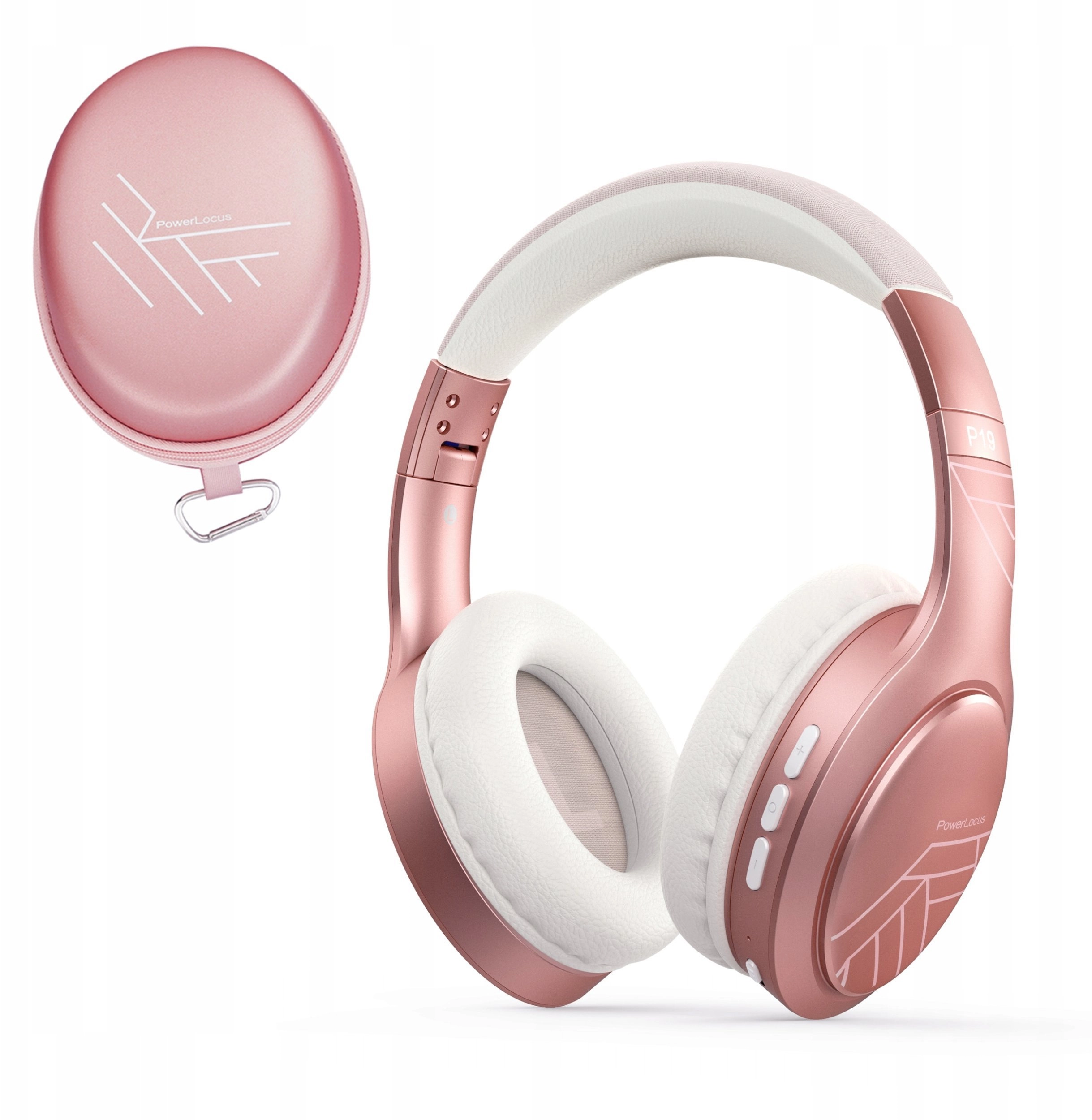 PowerLocus Bluetooth austiņas P19 Rose Gold