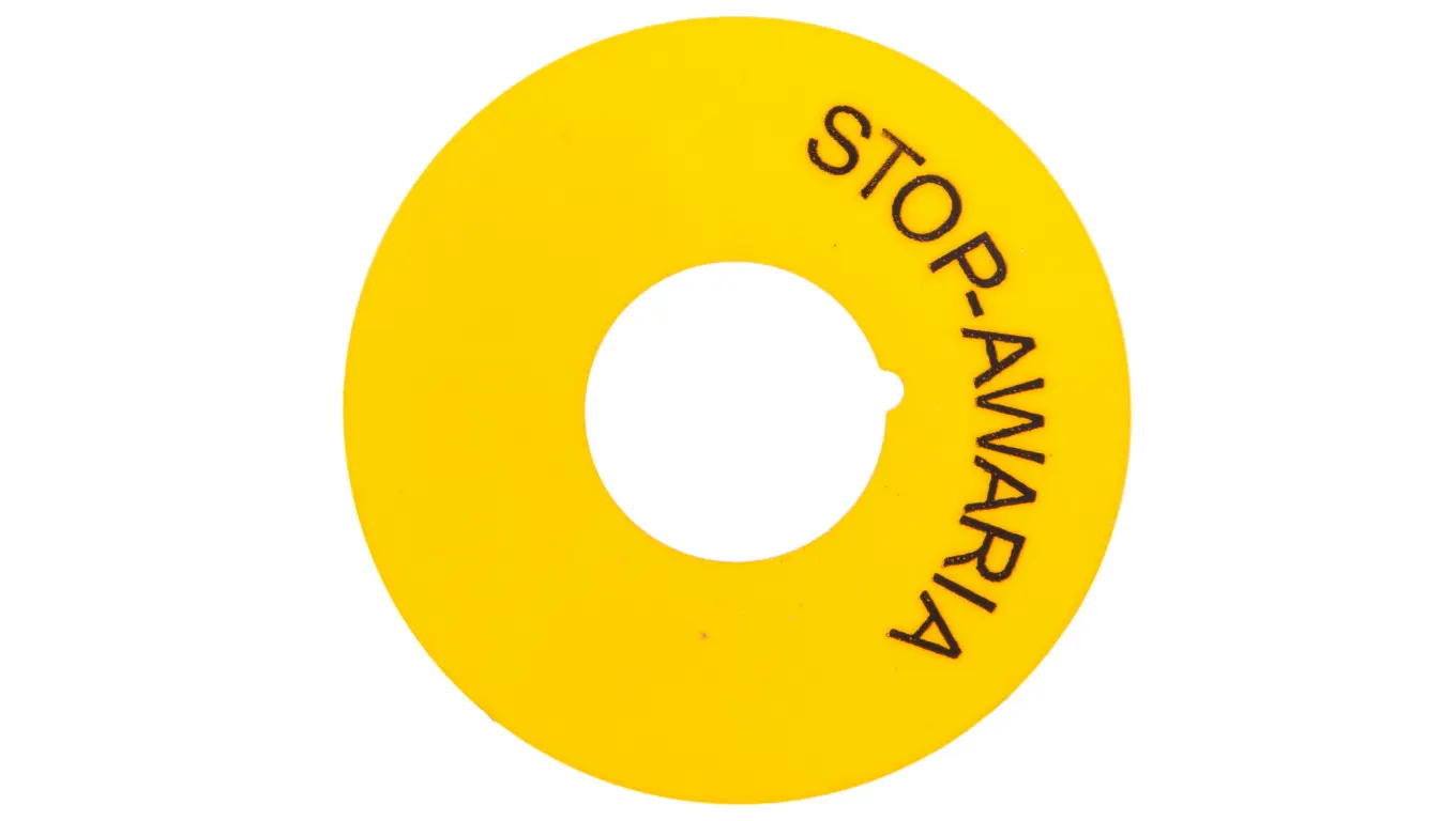 Promet Yellow rings with STOP-FAILURE print
