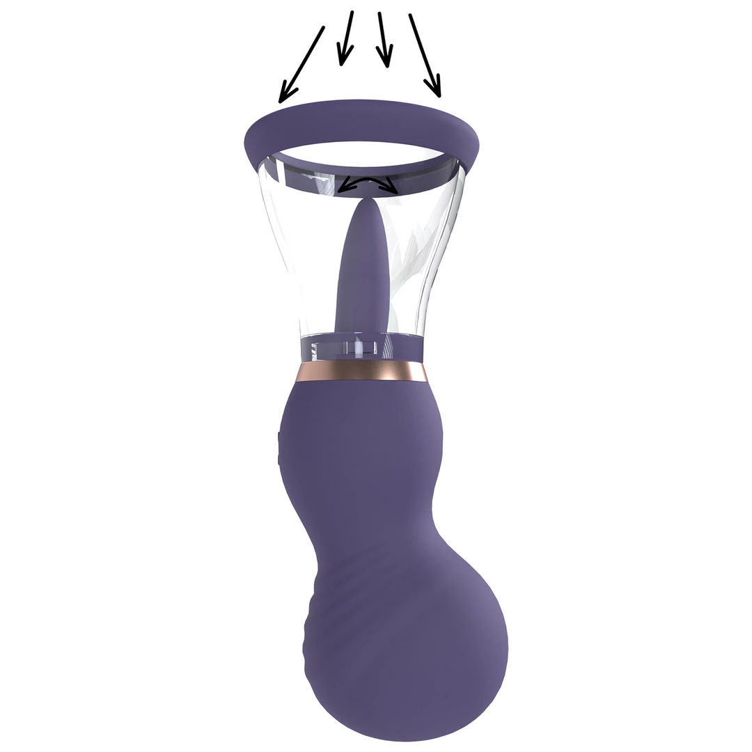 Sensual Rechargeable Intimate Vacuum System Purple