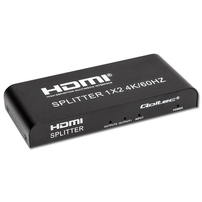 Qoltec Aktywny rozdzielacz Splitter 2 x