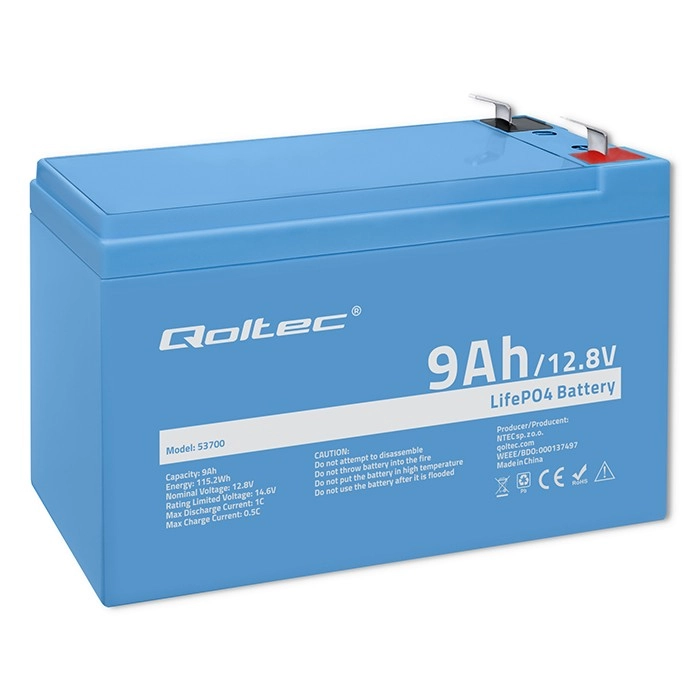 QOLTEC 53700 LiFePO4 ličio geležies fosfato