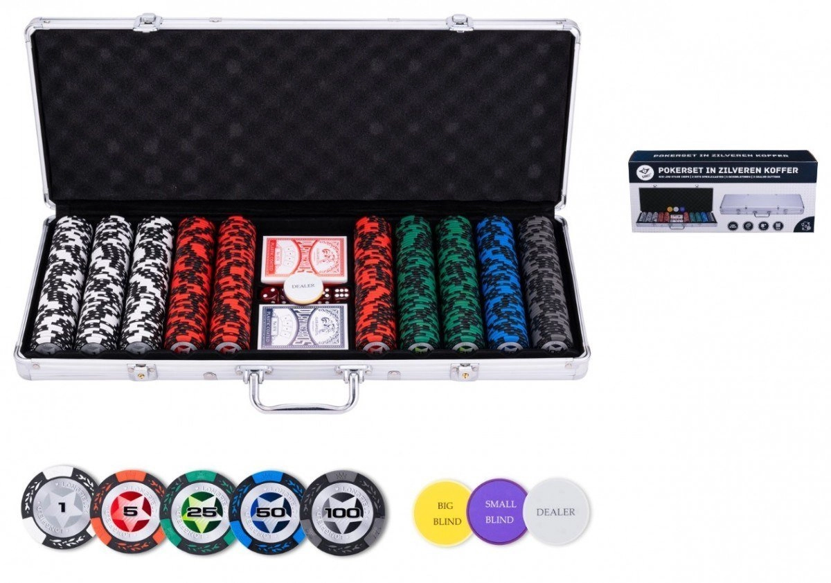 Bicycle Poker set in a suitcase