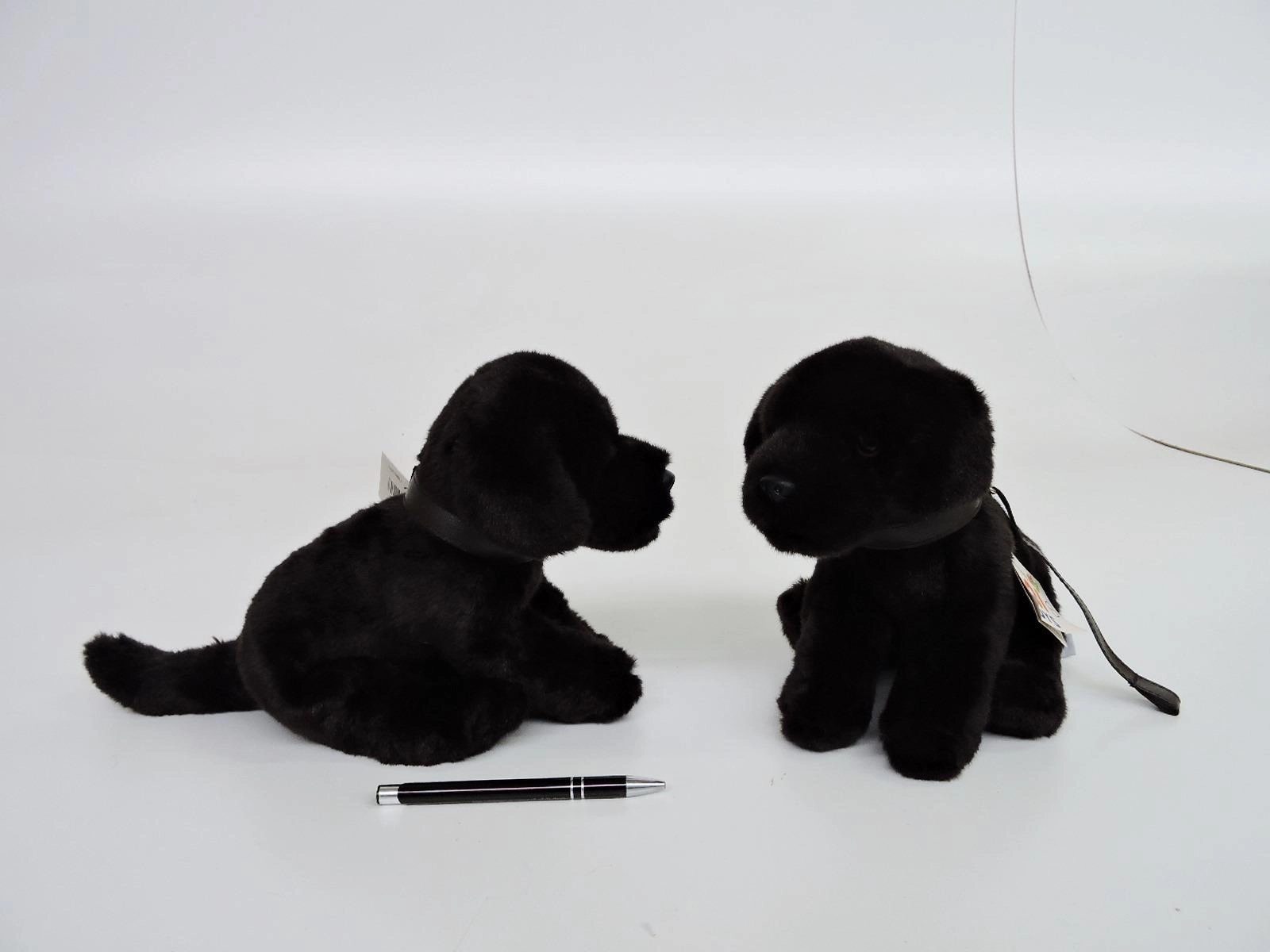 *PLUSH dog  26 cm  labrador  black
