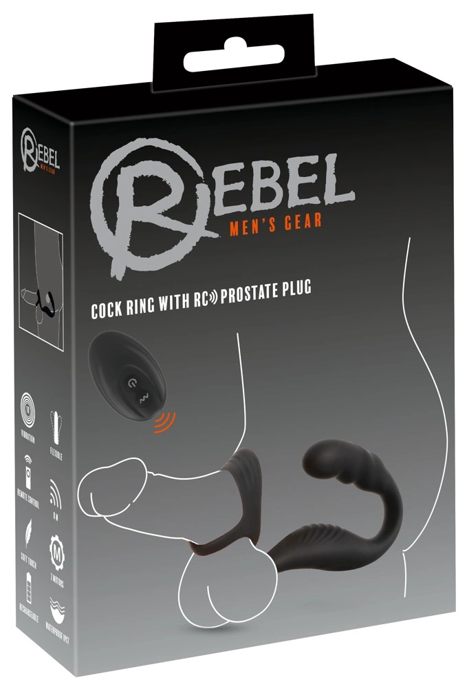 Rebel Cock Ring w RC Prostate