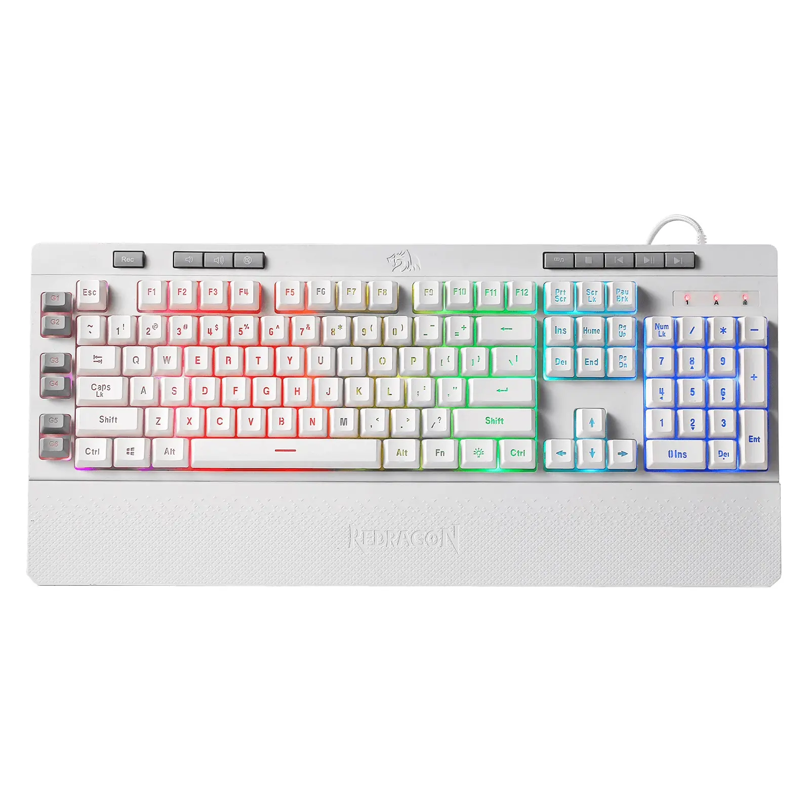 REDRAGON SHIVA K512 RGB WHITE tipkovnica