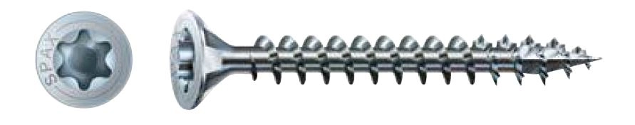Spax WHITE GALVANIZED WOOD SCREW (1000)