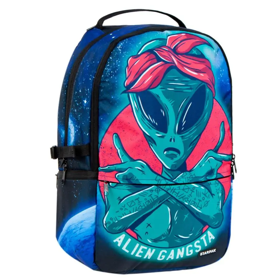 Starpak Plecak szkolny Alien Gangsta niebieski