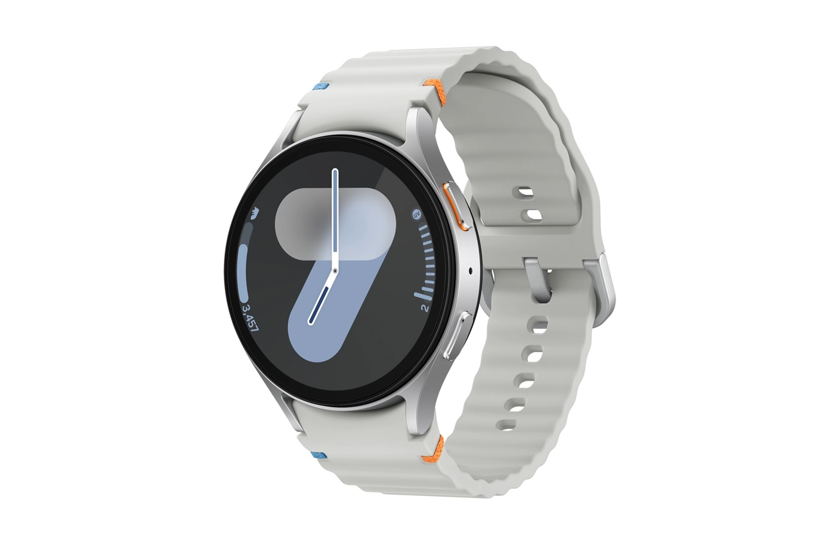 Samsung Galaxy Watch7 3,81 cm (1.5") AMOLED 44 mm Digitāls 480 x 480 pikseļi Skārienjūtīgais ekrāns Sudrabs Wi-Fi GPS