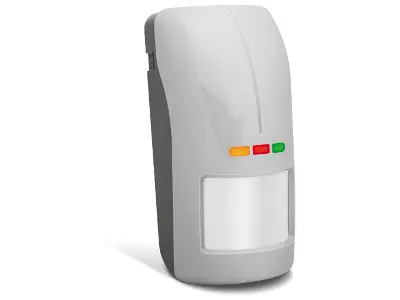 Dual PIR+MW motion detector external sensitivity
