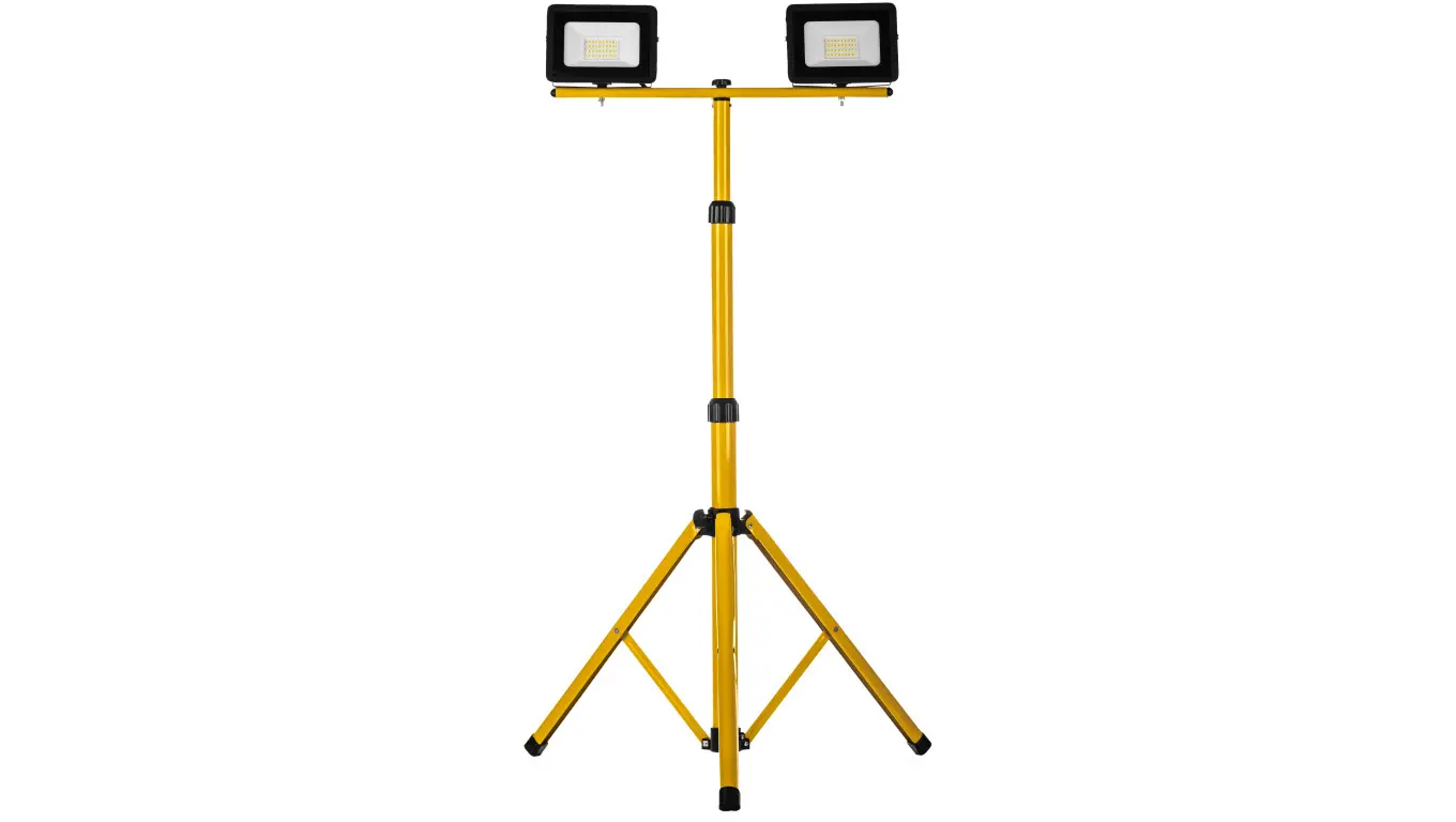 Schmith LED projector on a tripod