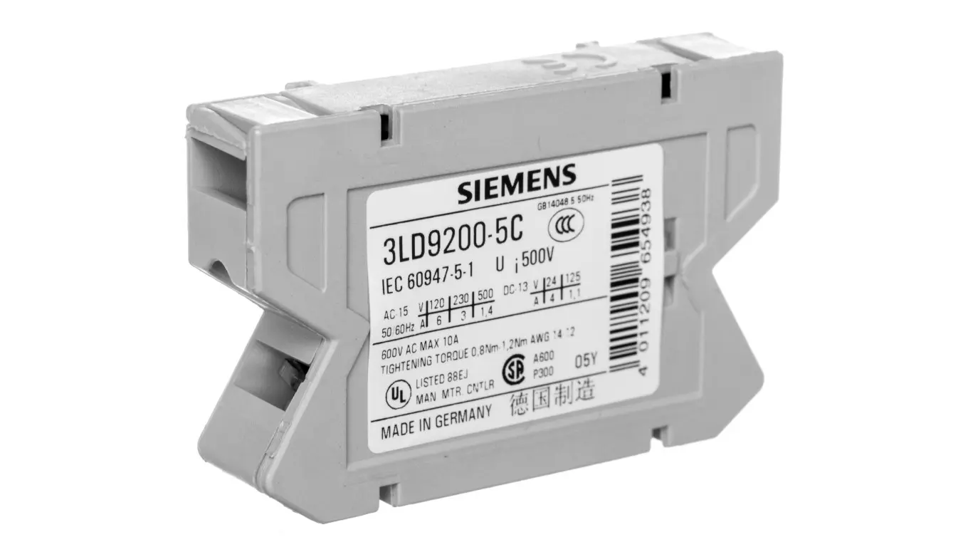 Siemens Auxiliary contact 1Z 1R side