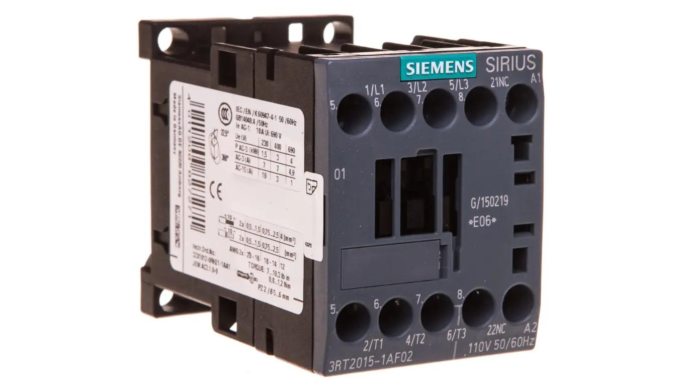 Siemens SIRIUS 3RT Size S00  3RT2