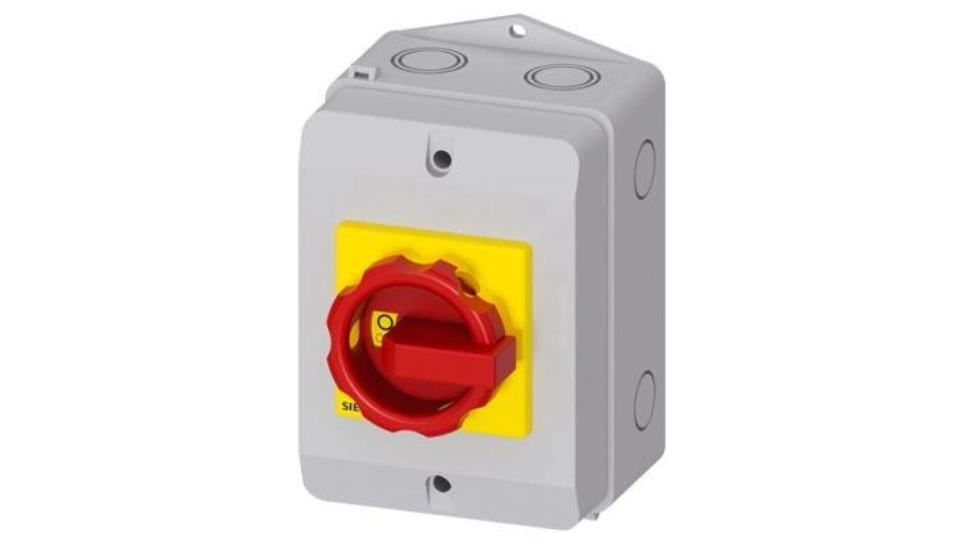 Main/emergency disconnector in housing 3P 16A
