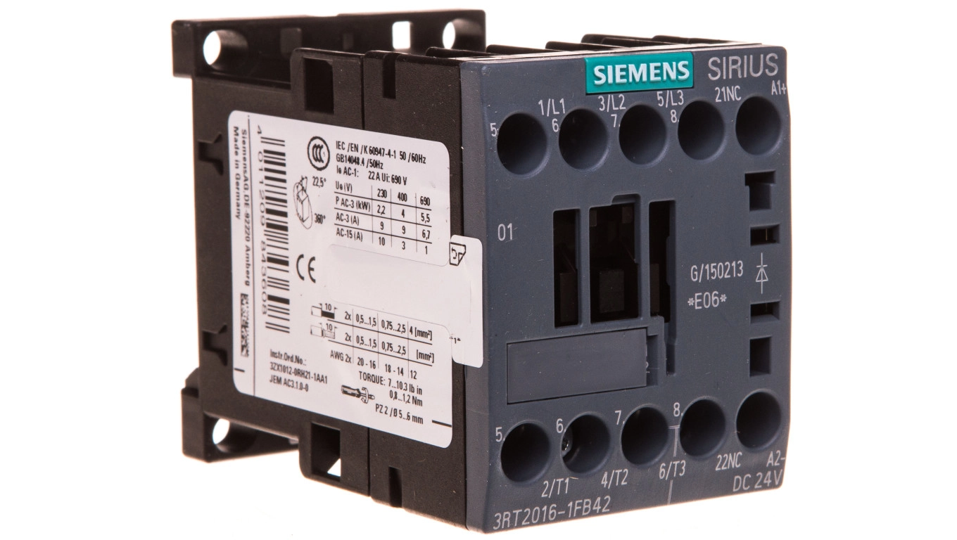 Siemens SIRIUS 3RT Size S00  3RT2