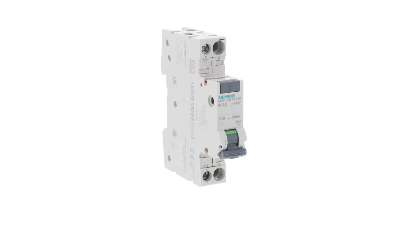Siemens RCBO 10A Current Rating 2P