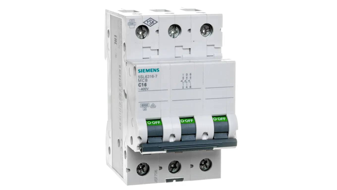 Power switch 3P C 16A 6kA