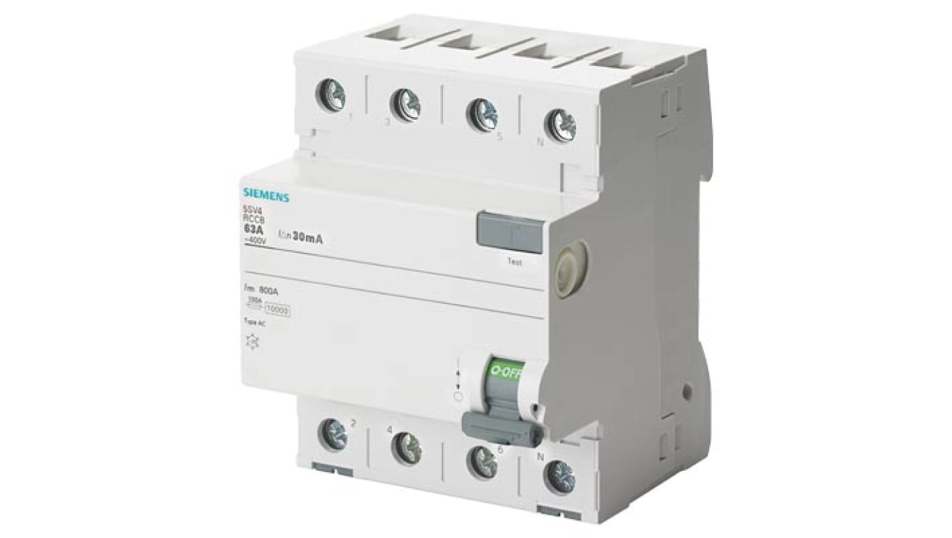 Siemens 5SV4644 RCCB 40A 4 Pole