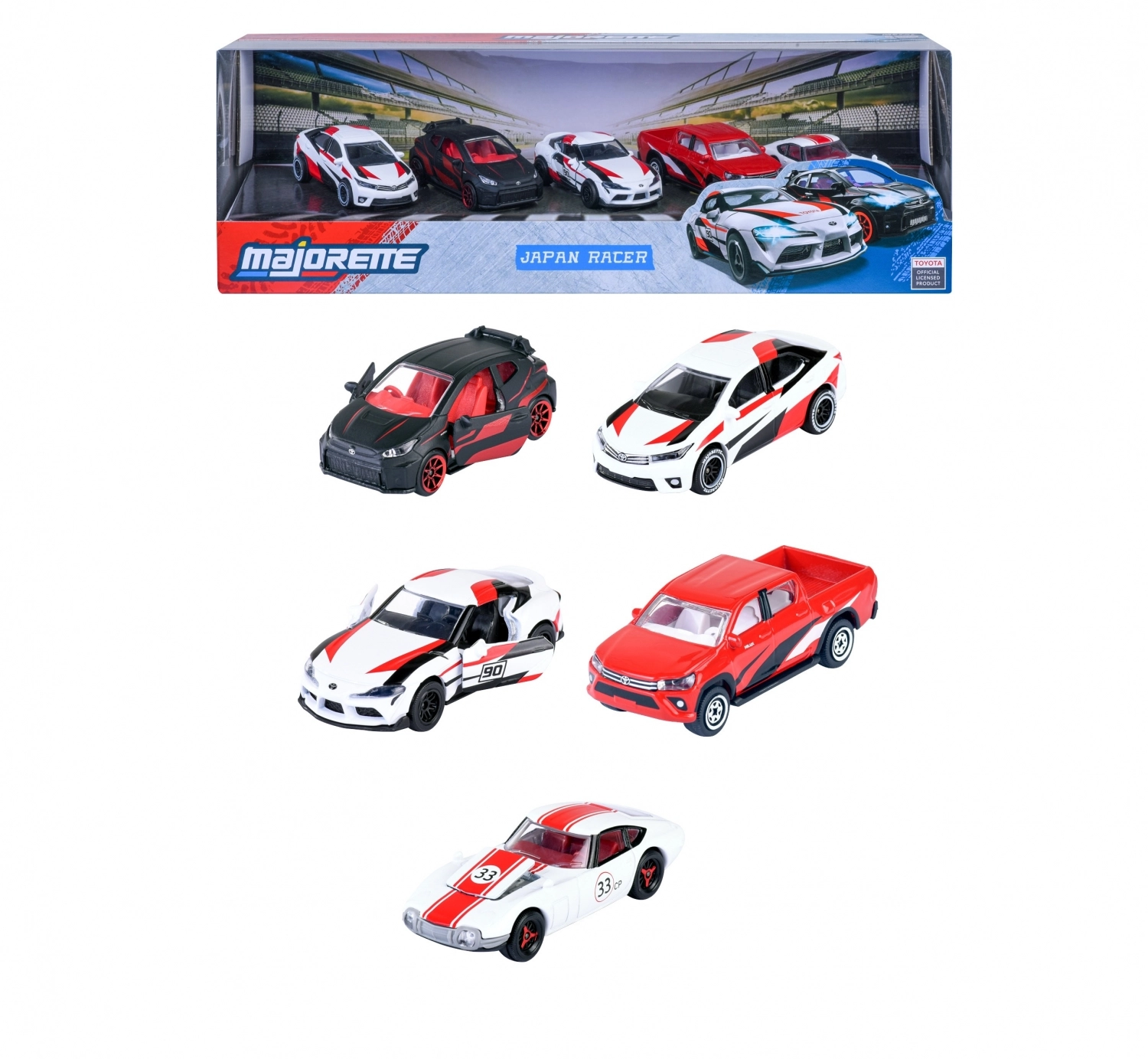 Majorette Japan racer 5pack of vehicles