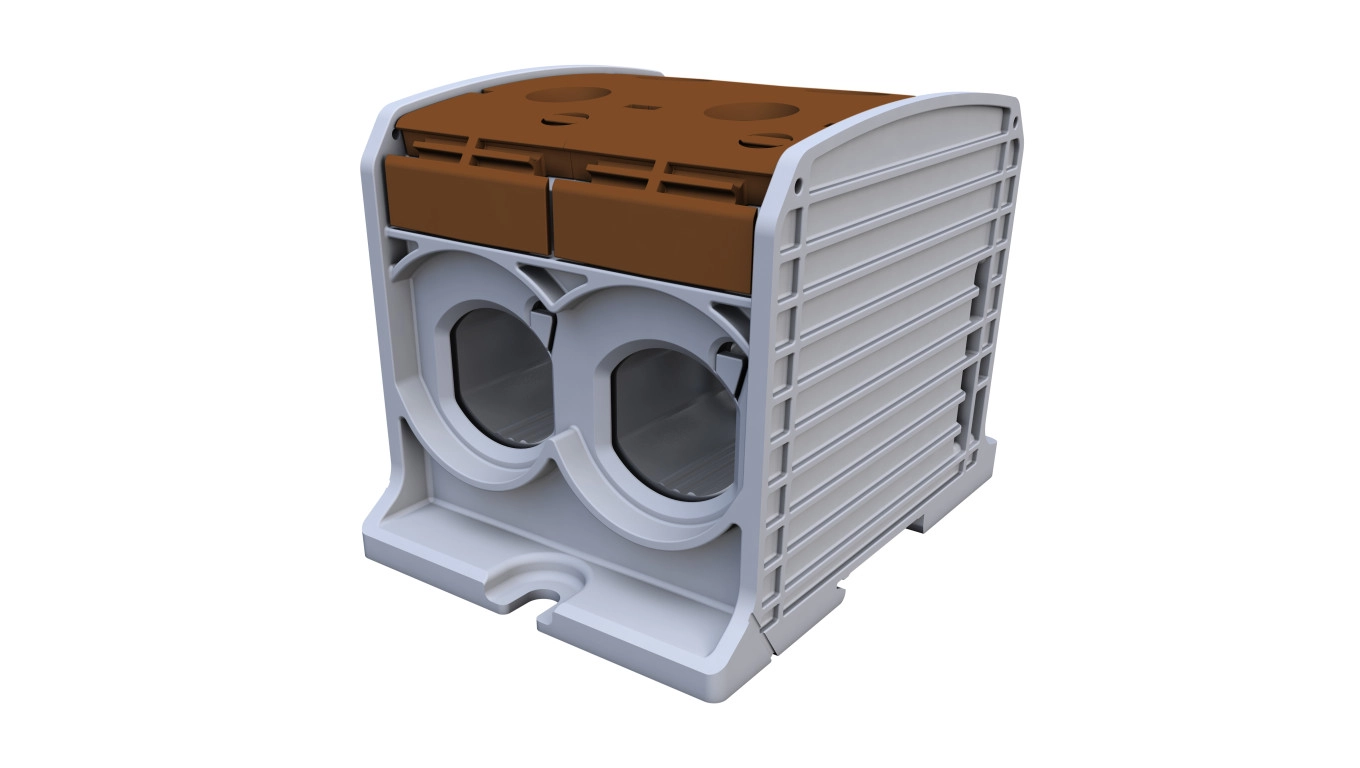 Simet Al/Cu threaded rail connector STB