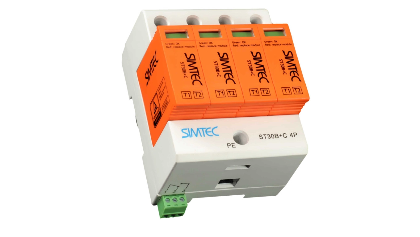 Surge arrester B+C Type 1+2 4P