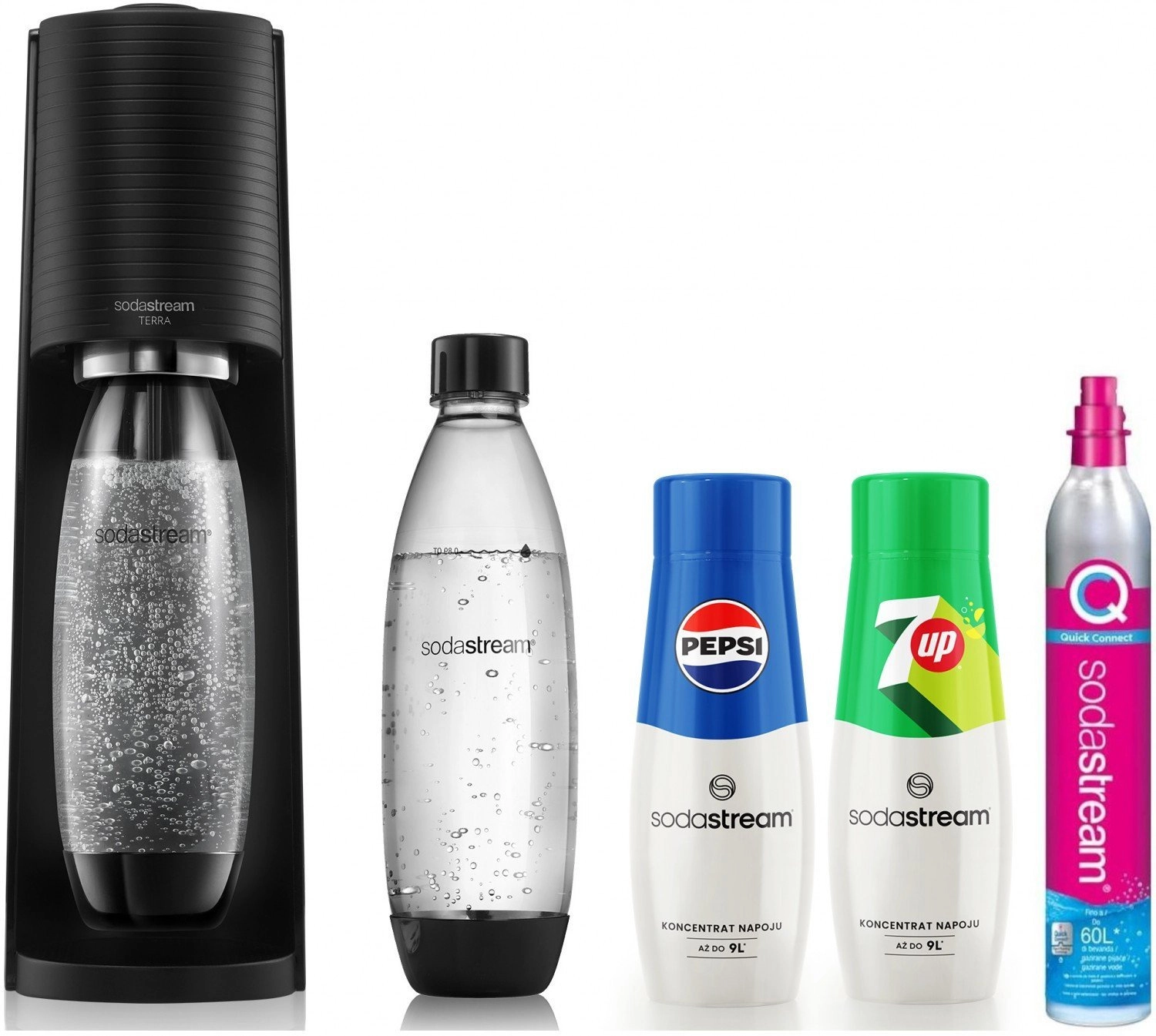 SodaStream Terra  2 bottles x 1