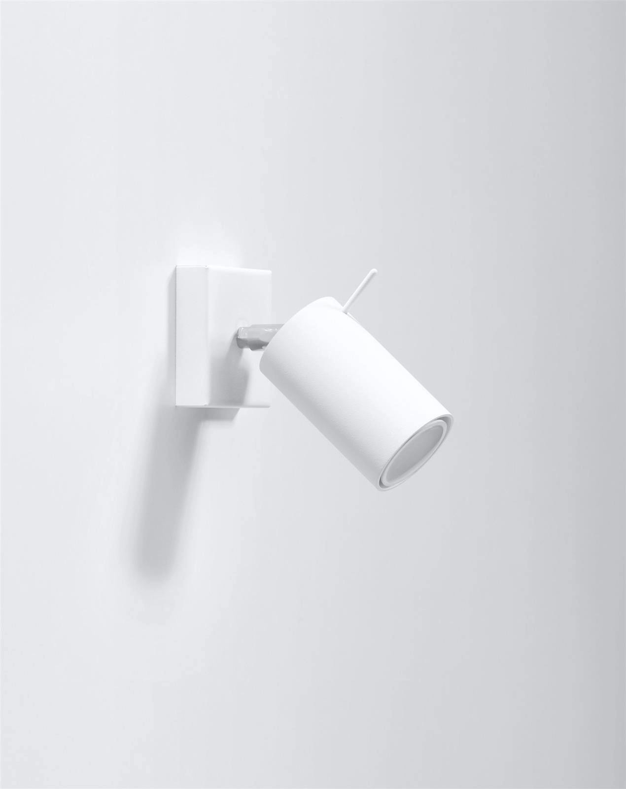 RING white wall lamp with switch