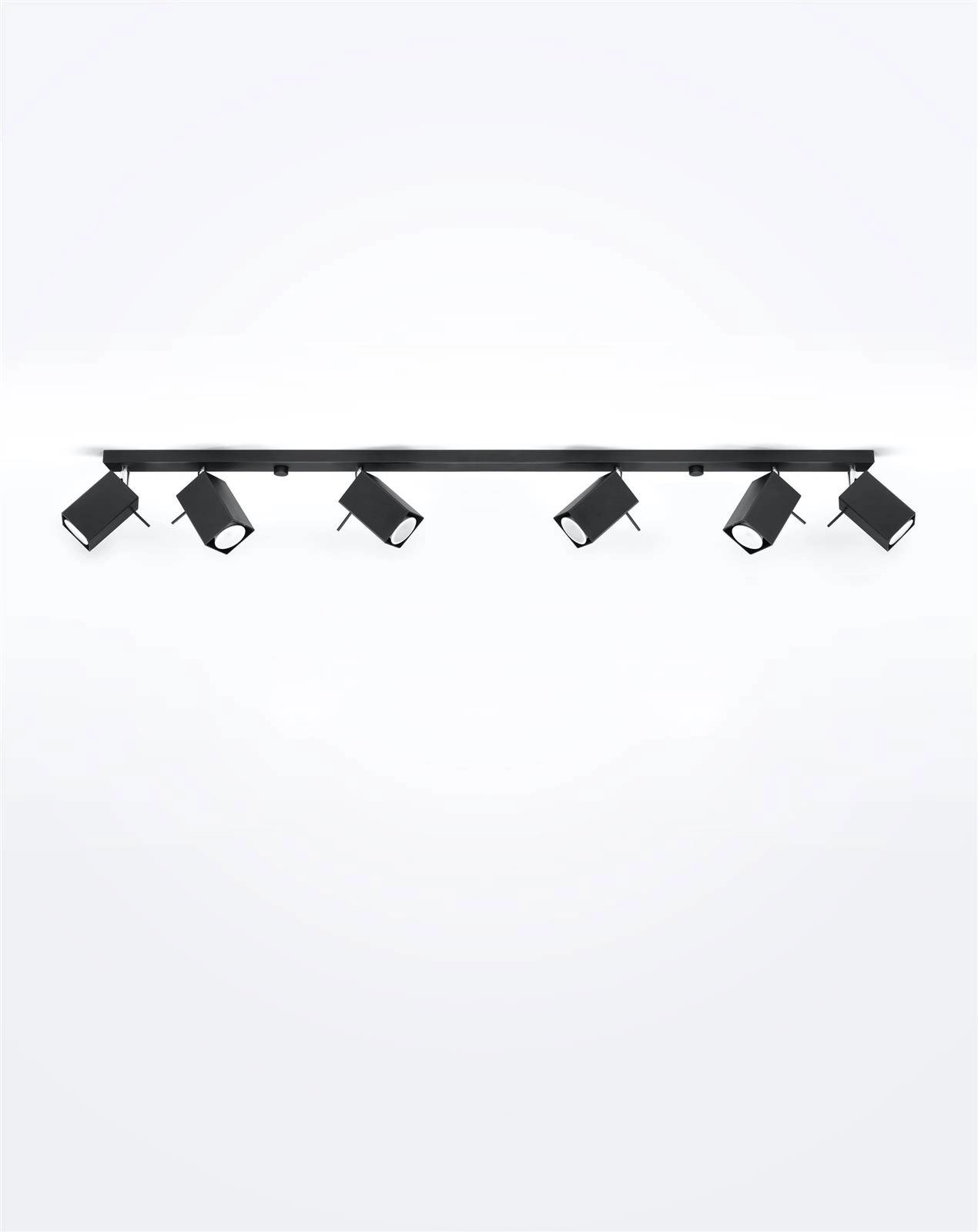 Ceiling lamp MERIDA 6L black 5902622429595
