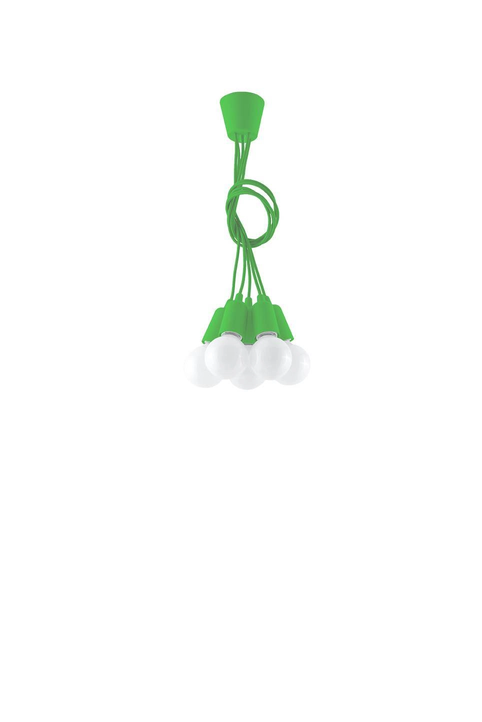 Pendant lamp DIEGO 5 green 5903282705821