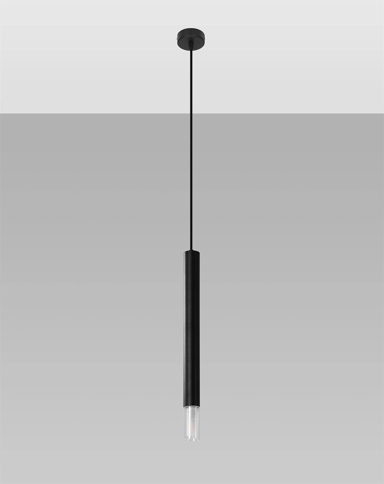 Pendant lamp WEZYR 1 black 5903282715578