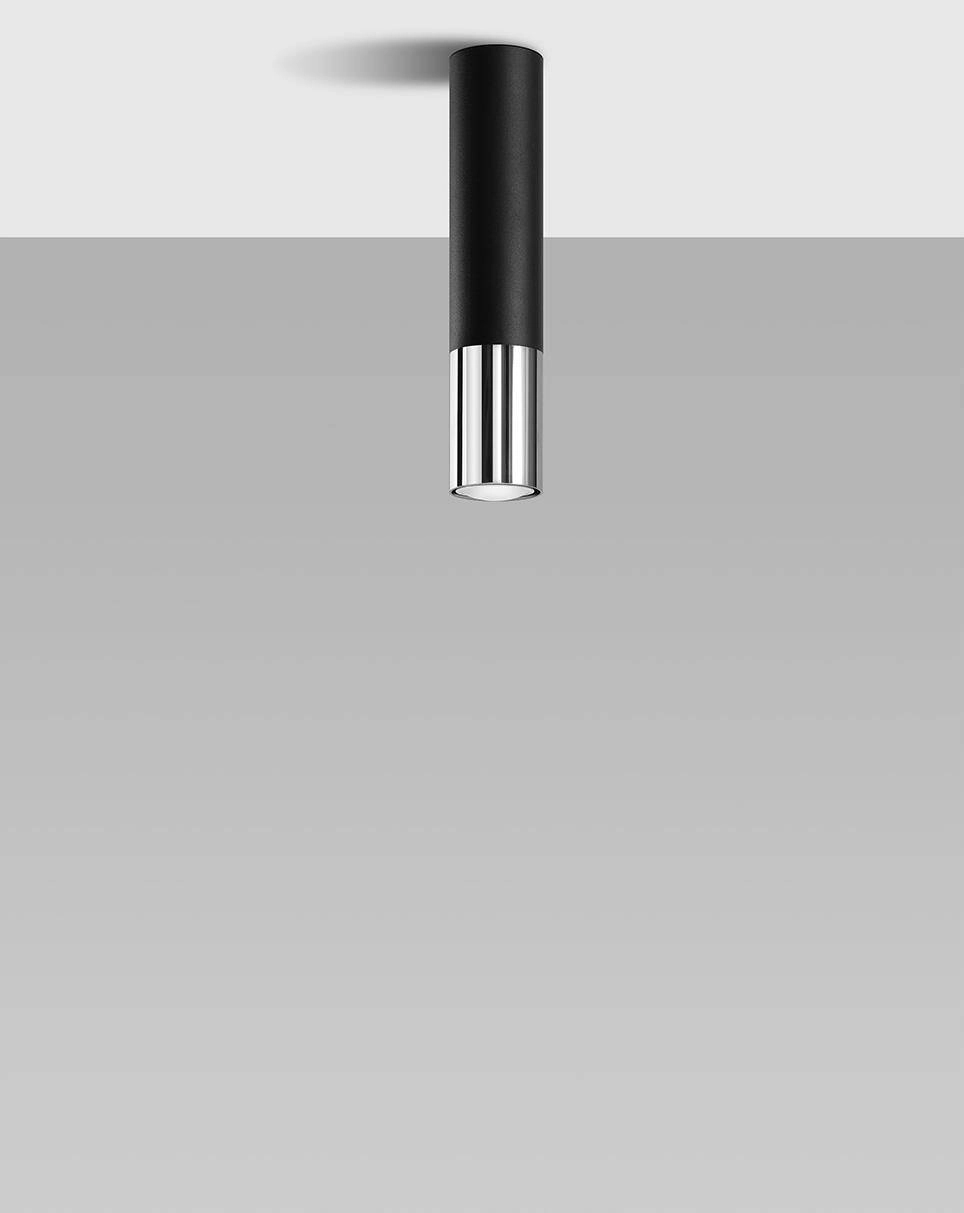 Ceiling lamp LOOPEZ black/chrome 5903282731622
